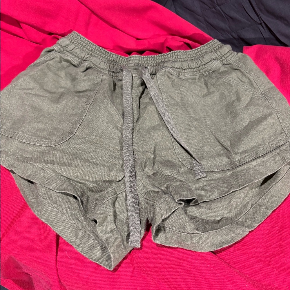 Altar'd State Green Shorts with Elastic Waistband #1511